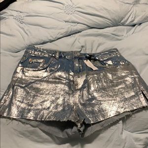 Authentic high waisted mom shorts
